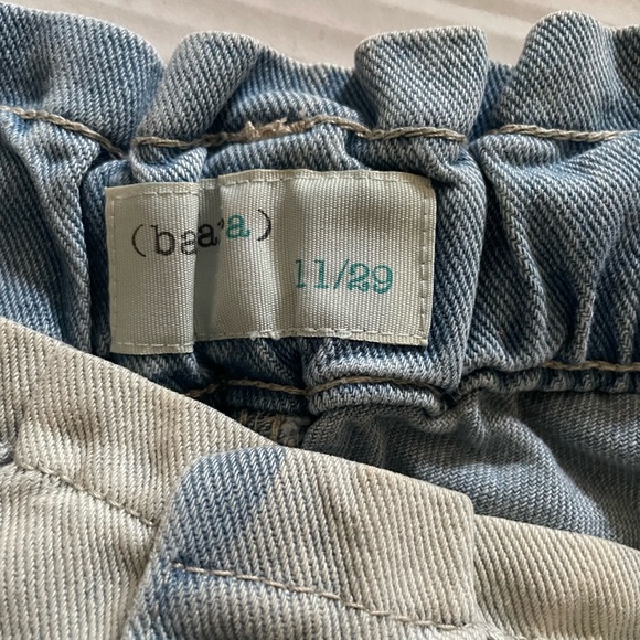 Ban Jara Jean Shorts Women's 29 Cut Off High Waisted Boho Paper Bag Raw Hem - Picture 3 of 3